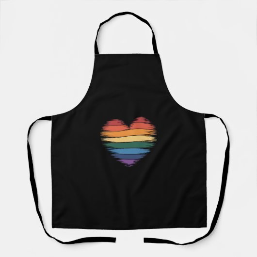 Pride Rainbows Hart Print LGBT Gay Pride Schort (Voorkant)