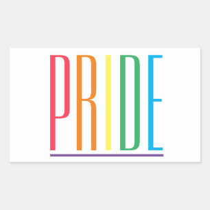PRIDE Rechthoek Stickers