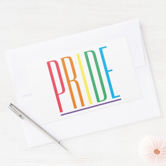 PRIDE Rechthoek Stickers (Envelop)