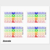 Pride Rechthoekige Sticker (Vel)