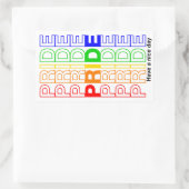 Pride Rechthoekige Sticker (Tas)