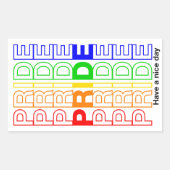 Pride Rechthoekige Sticker (Voorkant)