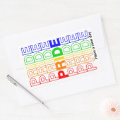 Pride Rechthoekige Sticker (Envelop)