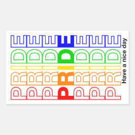 Pride Rechthoekige Sticker