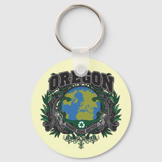 Pride Recyclen Oregon Sleutelhanger (Voorkant)