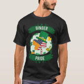 Pride Red Beard Redhead Ginger Bearded Shamrock Pa T-shirt (Voorkant)