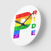 "PRIDE" REGENBOOG #3 RONDE KLOK (Hoek)