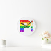 "PRIDE" REGENBOOG #3 RONDE KLOK (Huis)