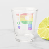 "PRIDE" REGENBOOG #3 SHOT GLAS (Achterkant)