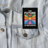 Pride Regenboog De Toekomst is Inclusief LGBTQ Button (Insitu)