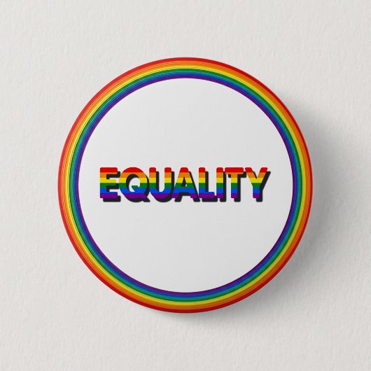 Pride Regenboog Gelijkheid Ronde Button 5,7 Cm (Voorkant)