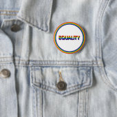 Pride Regenboog Gelijkheid Ronde Button 5,7 Cm (In situ)