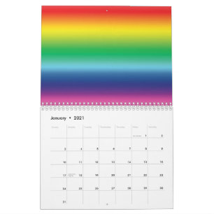 Pride regenboog gradiënt kleuren gay lhbt vlag coo kalender
