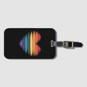 Pride Regenboog Hart Print LGBT Gay Pride  Bagagelabel (Voorkant (horizontaal))