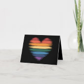 Pride Regenboog Hart Print LGBT Gay Pride Kaart (Voorkant)