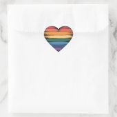 Pride Regenboog Hart Print LGBT Gay Pride  Sticker (Tas)
