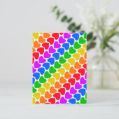 Pride Regenboog Hartlijn Ansichtkaart Briefkaart (Staand voorkant)