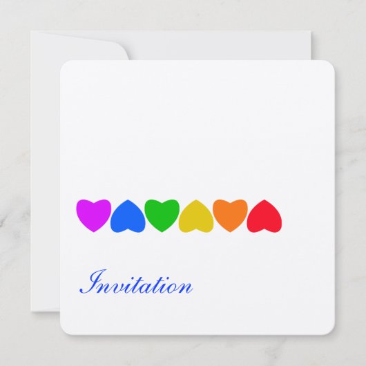 Pride Regenboog Hartlijn Kaart (Voorkant)