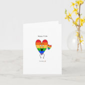Pride, regenboog kaart (Gele Bloem)