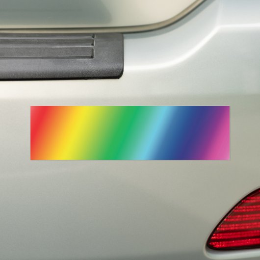 Pride regenboog kleuren gelijkheidsauto bumpersticker (Op auto)