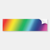 Pride regenboog kleuren gelijkheidsauto bumpersticker (Voorkant)
