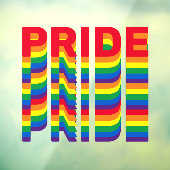 Pride regenboog kleuren lgbt lgbtq retro cool cust raamsticker (Vel 3)