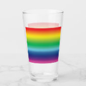 Pride regenboog kleuren lgbtq lgbt gay vlag duidel glas (Voorkant)