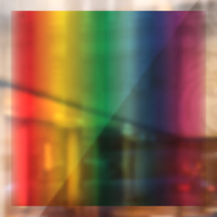 Pride regenboog kleuren patroon homo vlag raamsticker