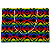 Pride Regenboog LGBTQ Geometrisch Groot Cadeauzakje (Voorkant)