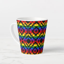 Pride Regenboog LGBTQ Geometrisch Latte Mok