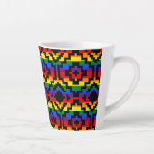 Pride Regenboog LGBTQ Geometrisch Latte Mok (Rechts)
