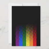 Pride Regenboog LGBTQ Hart Trouwen Kaart (Achterkant)