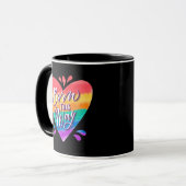 Pride Regenboog Liefde Mok (Voorkant links)