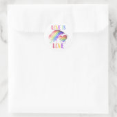 Pride Regenboog Liefde Sticker (Tas)