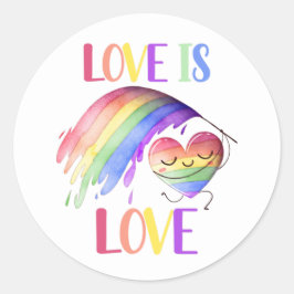Pride Regenboog Liefde Sticker