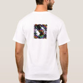 Pride regenboog mannelijke torso t-shirt (Achterkant)