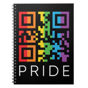 Pride regenboog QR-code LGBTQIA+ Notitieboek