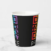 Pride regenboog QR-code LGBTQIA+ Papieren Bekers (Links)