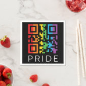 Pride regenboog QR-code LGBTQIA+ Servet (Insitu)