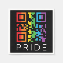 Pride regenboog QR-code LGBTQIA+ Servet