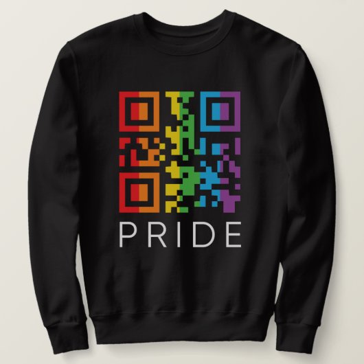 Pride regenboog QR-code LGBTQIA+ Trui (Design voorkant)