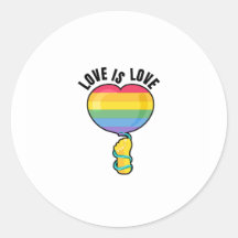 Pride regenboog sticker (rond)