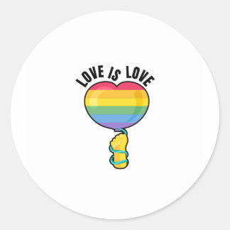 Pride regenboog sticker (rond)