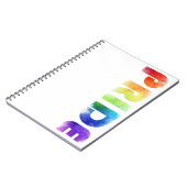 Pride Regenboog Thema Notitieboek (Linkerzijde)