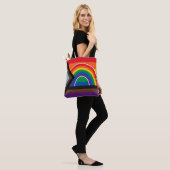 Pride Regenboog Tote Bag (Op model)