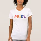 Pride regenboog vlag kleuren lgbtqa + gay pride te t-shirt (Voorkant)