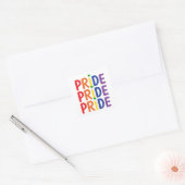 Pride regenboog vlag kleuren lgbtqa + gay pride te vierkante sticker (Envelop)