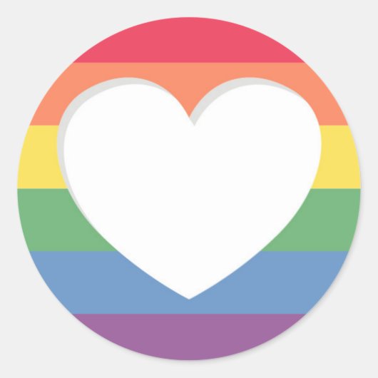 Pride regenboog vlag liefde is liefde stickers (Voorkant)