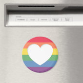 Pride regenboog vlag thema magneet (Insitu (Vaatwasser))