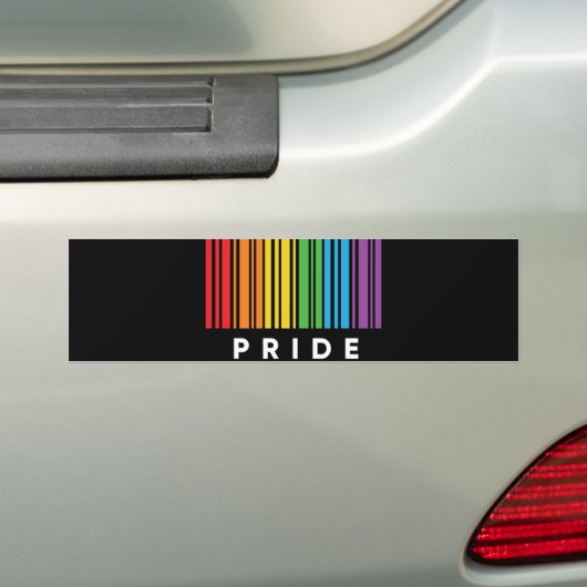  Pride regenboogcode LGBTQIA+ Bumpersticker (Op auto)